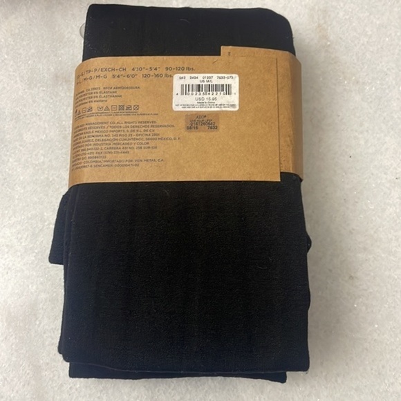 American Eagle Outfitters tight woman’s black fleece lined NWT leggings Sz M/L - Picture 5 of 5
